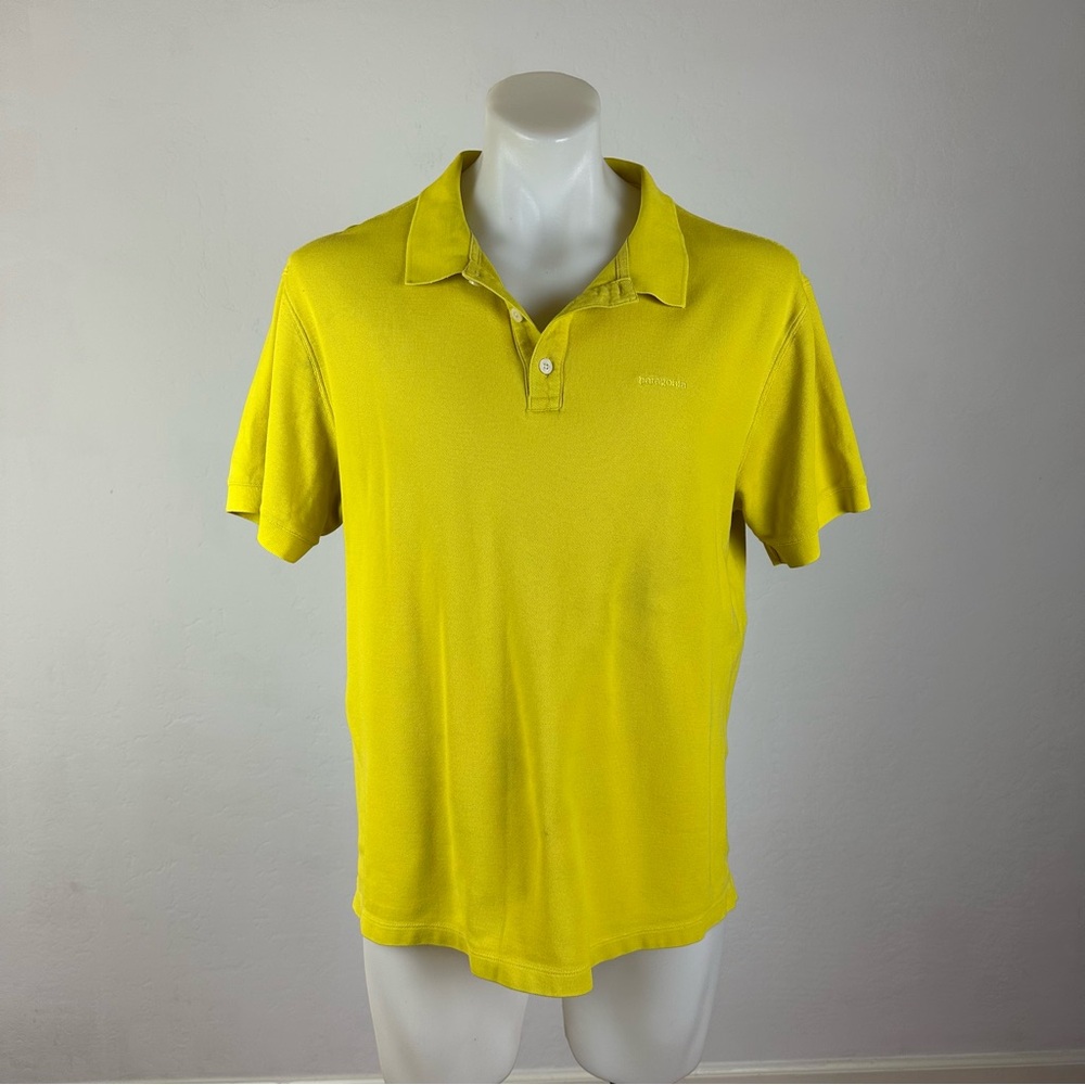 Patagonia Vibrant Yellow Organic Cotton Polo Shirt